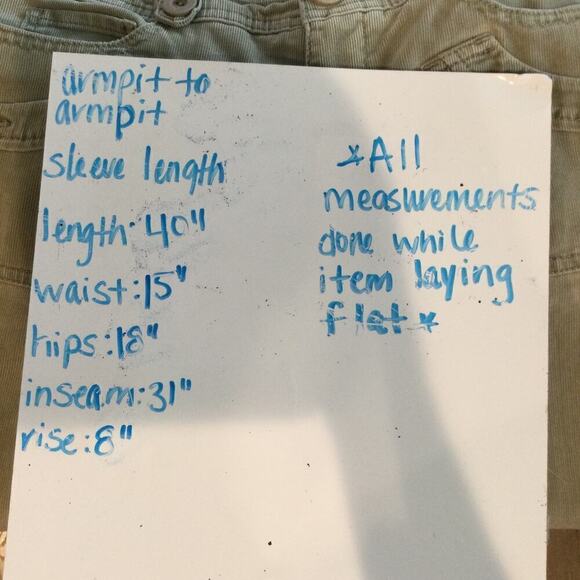 Anthropologie Daughters of the Liberation Corduroy Cargo Wide Leg Pants 2 Beige - Picture 4 of 11